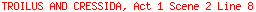 TROILUS AND CRESSIDA, Act 1 Scene 2 Line 8
